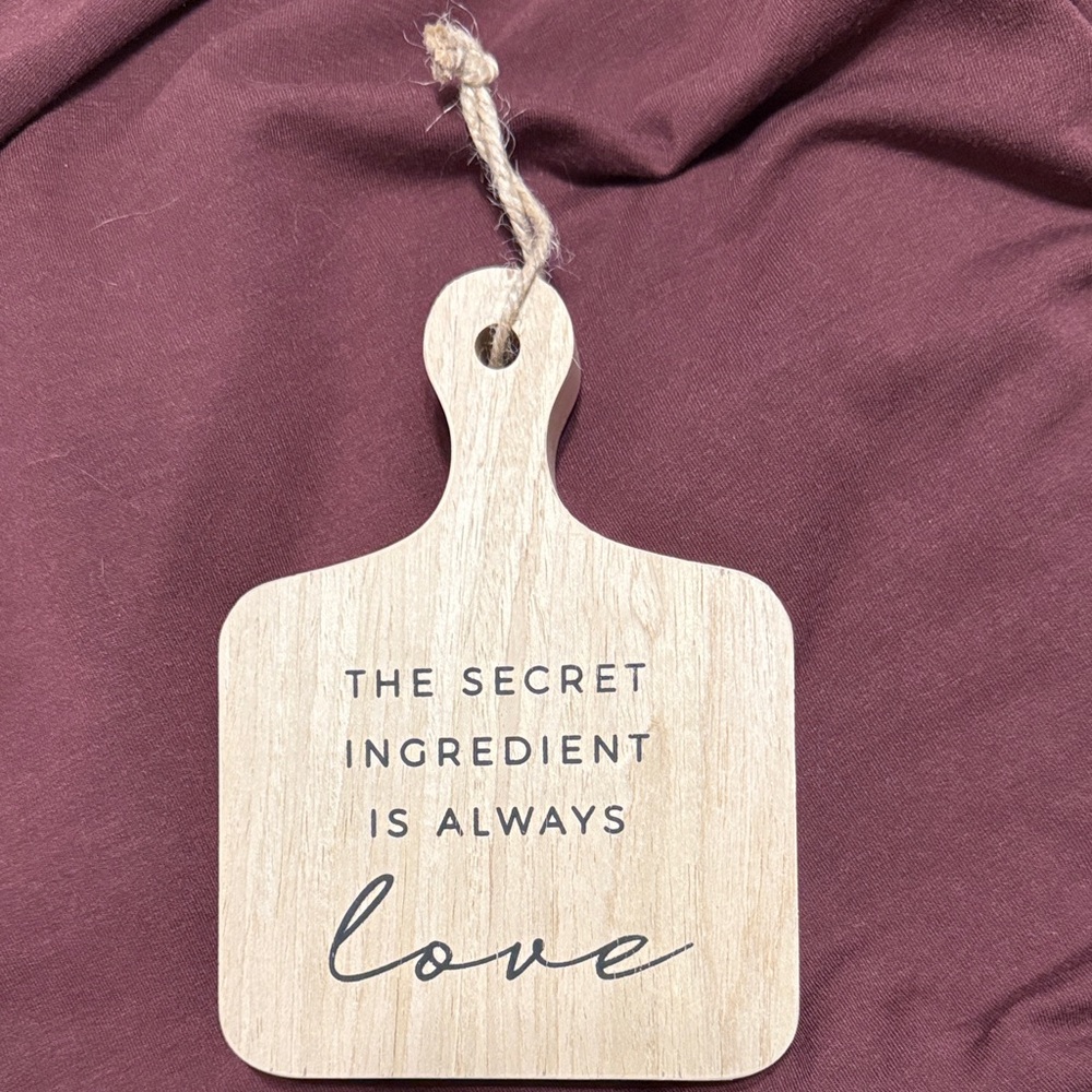 Wooden Cutting Board with Inspirational Quote